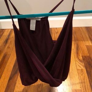 Charlotte Russe purple suede tank top (Size XS)